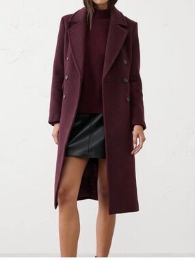 Banana Republic NWT  Timeless Topcoat in Vino Rosso Size XXL